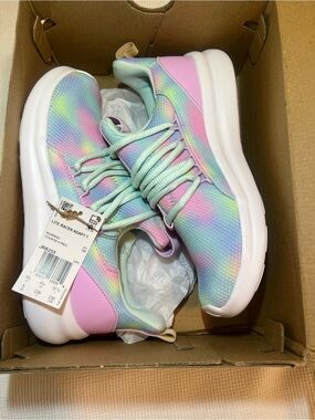 Kids Adidas Pastel Tie-Dye Athletic Sneakers - Pink & Mint